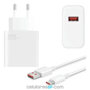 CARGADOR XIAOMI DE PARED - CARGA RÁPIDA 120w CON CABLE