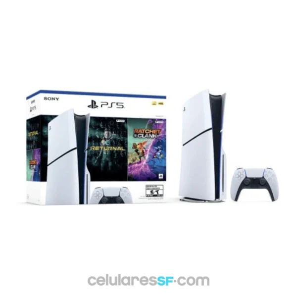 PLAYSTATION 5 1Tb SLIM - VERSIÓN LECTORA + BUNDLE: SLIM: RATCHET & CLANK: RIFT APART Y RETURNAL - PS5