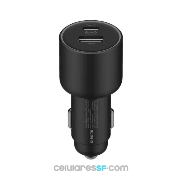 CARGADOR ADAPTADOR DUO PARA AUTO XIAOMi