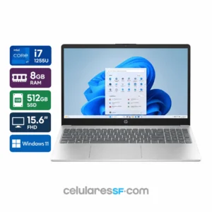 NOTEBOOK HP 15-FD00173WM - i7-1255U - 8GB RAM - 512GB SSD - 15.6'' FHD - W11.