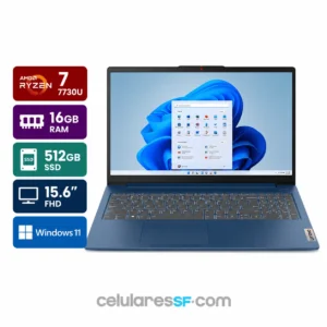 NOTEBOOK LENOVO 82XM0035US - R7-7730U - 16GB RAM - 512Gb SSD - 15.6'' FHD - W11.